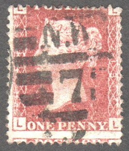 Great Britain Scott 33 Used Plate 213 - LL - Click Image to Close